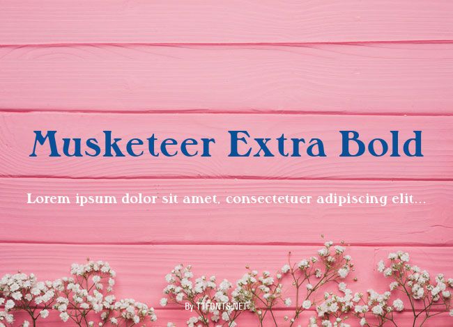 Musketeer Extra Bold example